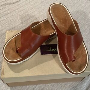 Clarks Tri Alba leather sandals